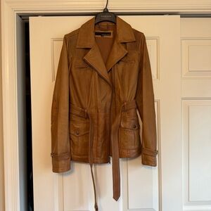Wilson Leather Women’s Genuine Leather Brown Jacket